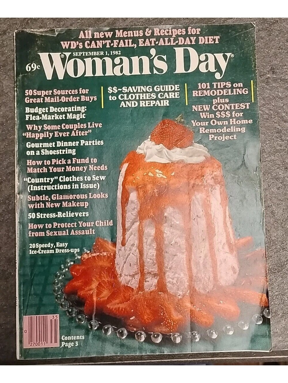 WOMAN'S DAY Magazine, SEPTEMBER 1, 1982, BUDGET DECORATING: FLEA MARKET MAGIC!